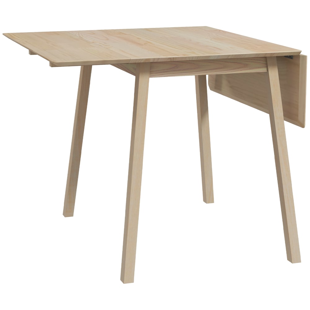 Table pliante à manger plateau rabattable bois naturel Table pliante à manger plateau rabattable bois naturel