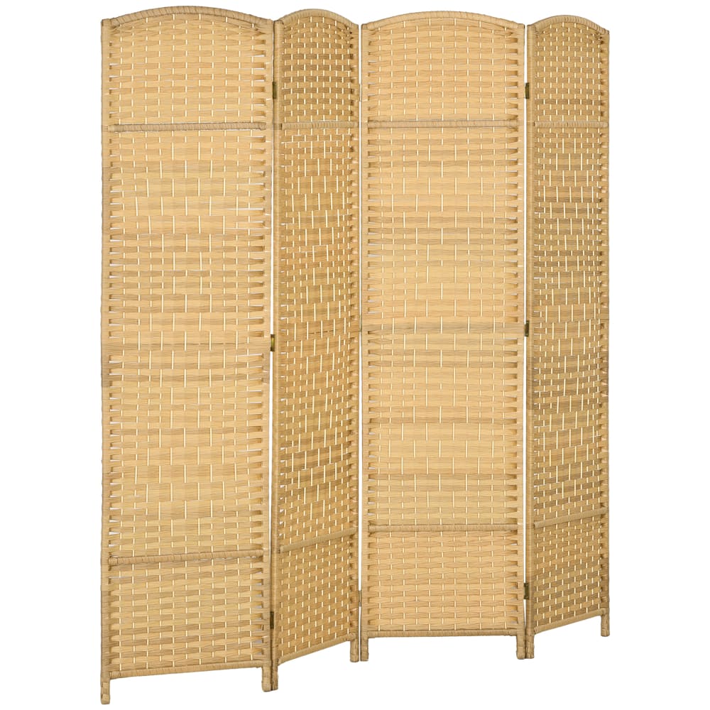 Paravent intérieur séparateur pliable bois naturel