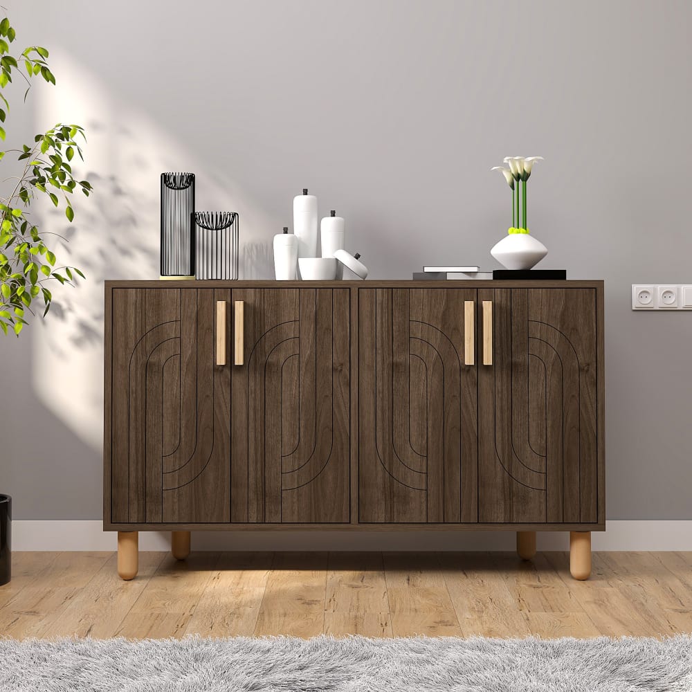 Buffetschrank aus 120 x 30 x 74 cm braun - Maisons Du Monde