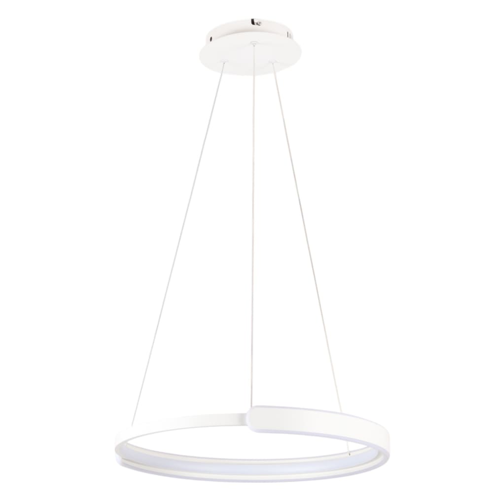 Plafonnier led en aluminium blanc 53x53 cm — vue 4