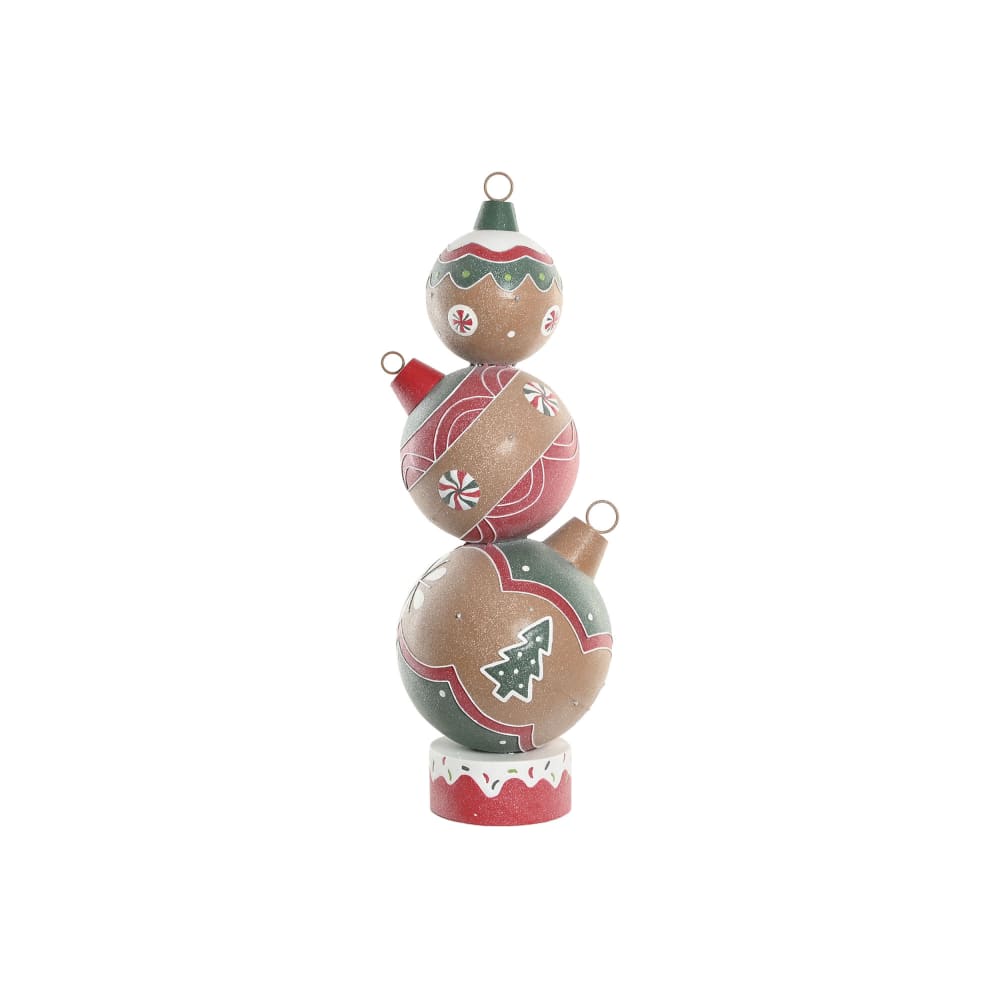 Décoration boule de noël en acier multicolore 33x30x90 cm