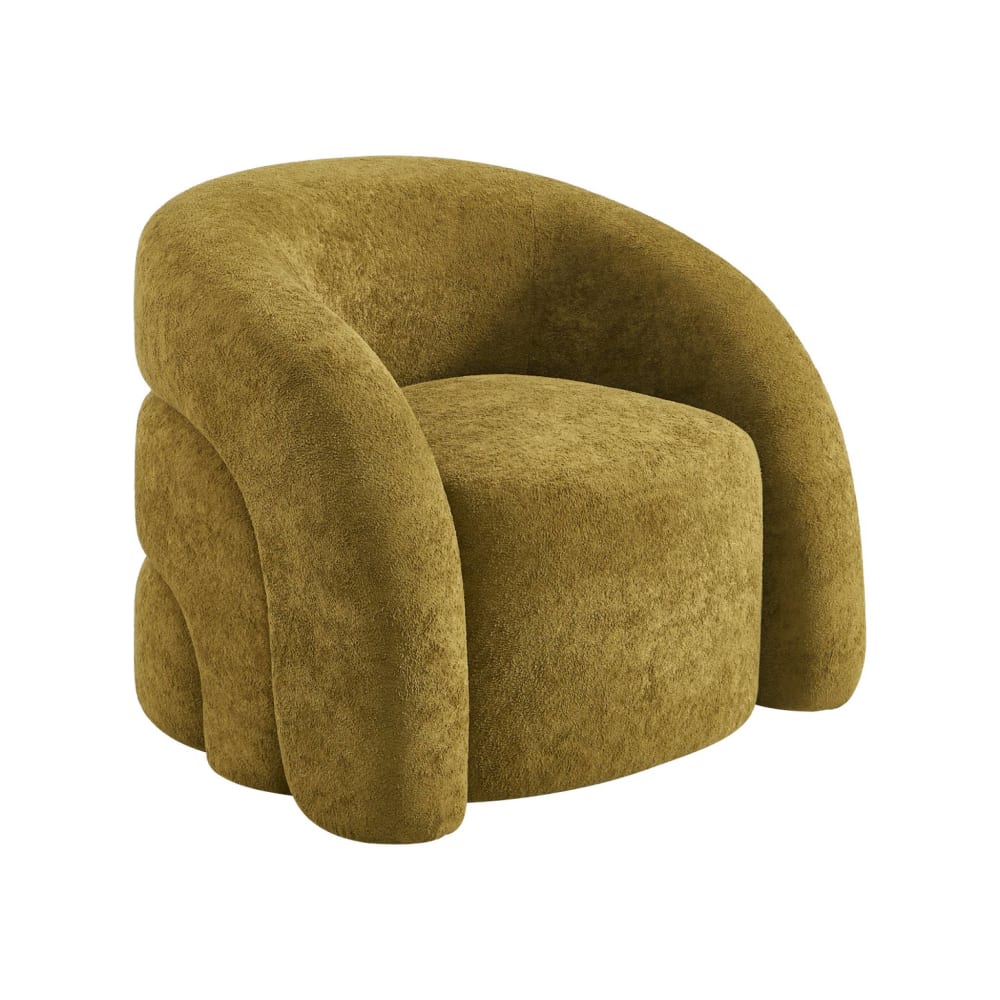 Fauteuil organique tissu 1 place vert olive Fauteuil organique tissu 1 place vert olive