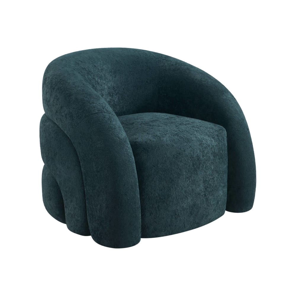 Fauteuil organique tissu 1 place bleu foncé Fauteuil organique tissu 1 place bleu foncé