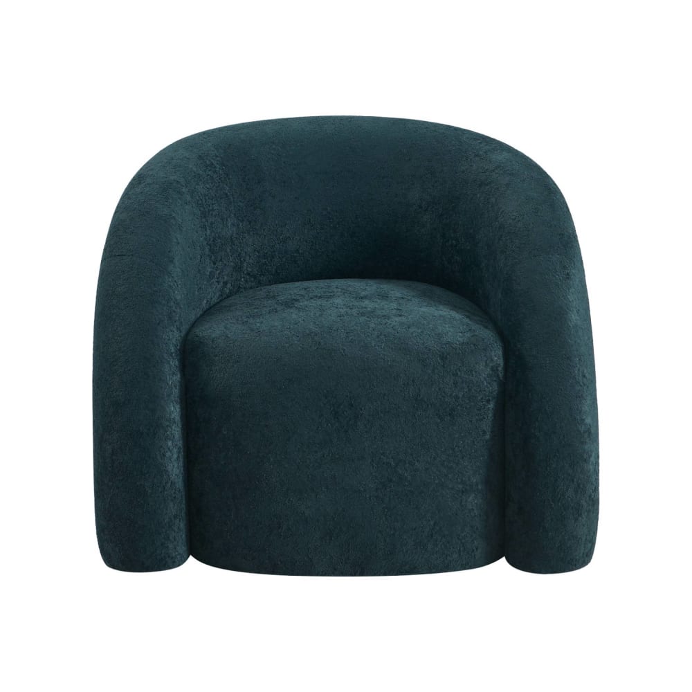 Fauteuil organique tissu 1 place bleu foncé