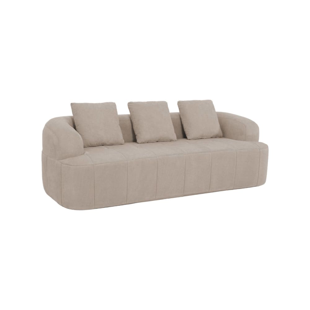 Canapé compressé 3 places tissu beige Canapé compressé 3 places tissu beige