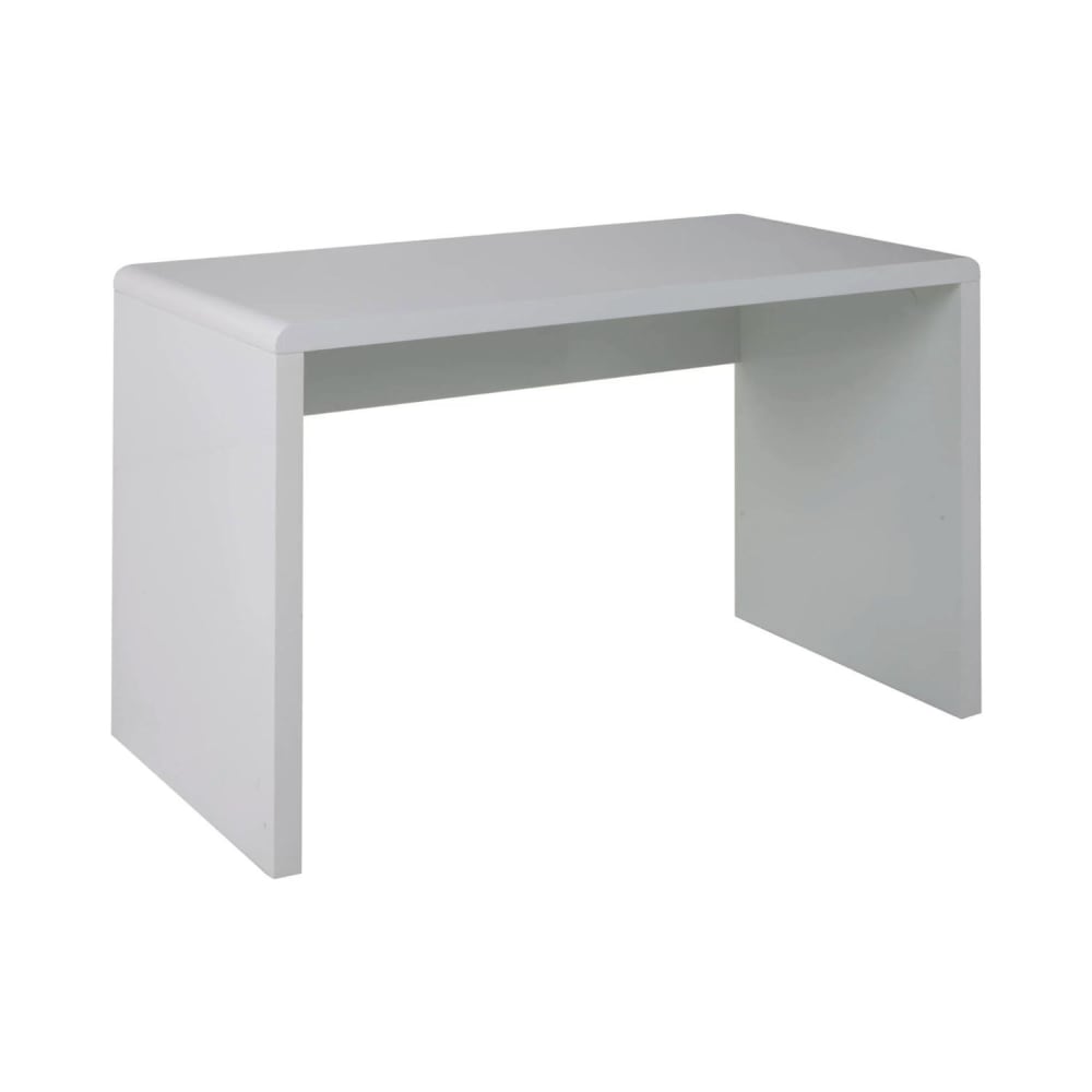 Bureau blanc brillant en panneau de fibres de moyenne densité Bureau blanc brillant en panneau de fibres de moyenne densité
