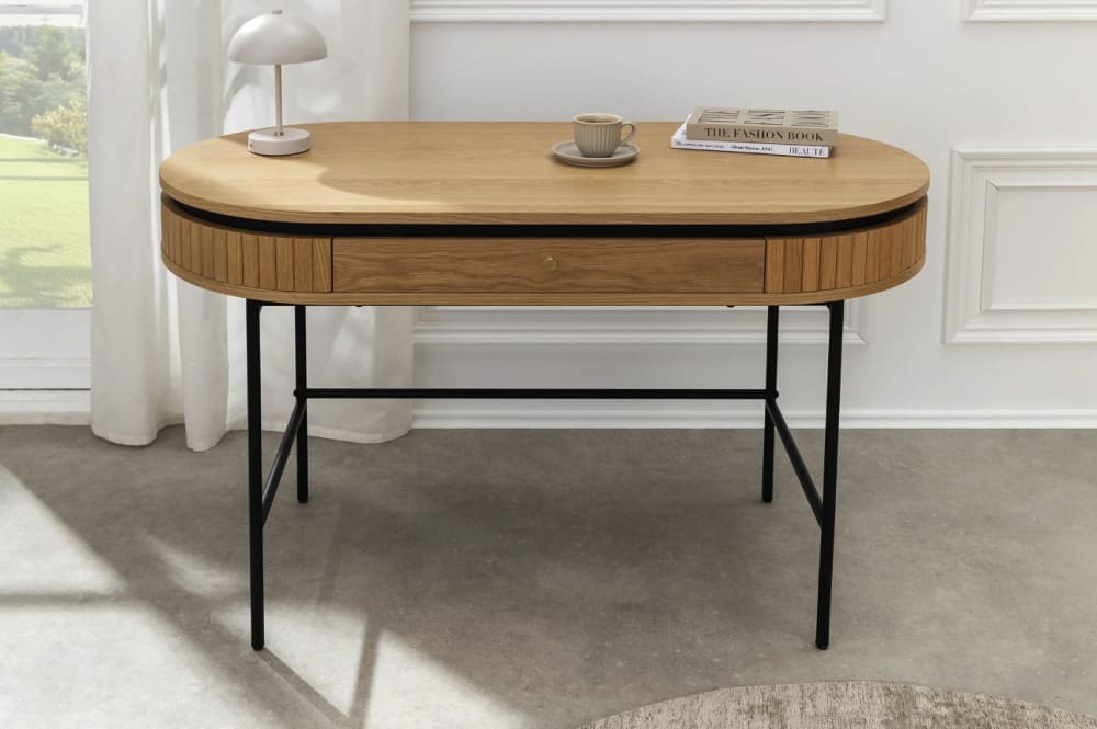 Bureau 1 tiroir en bois massif 120cm