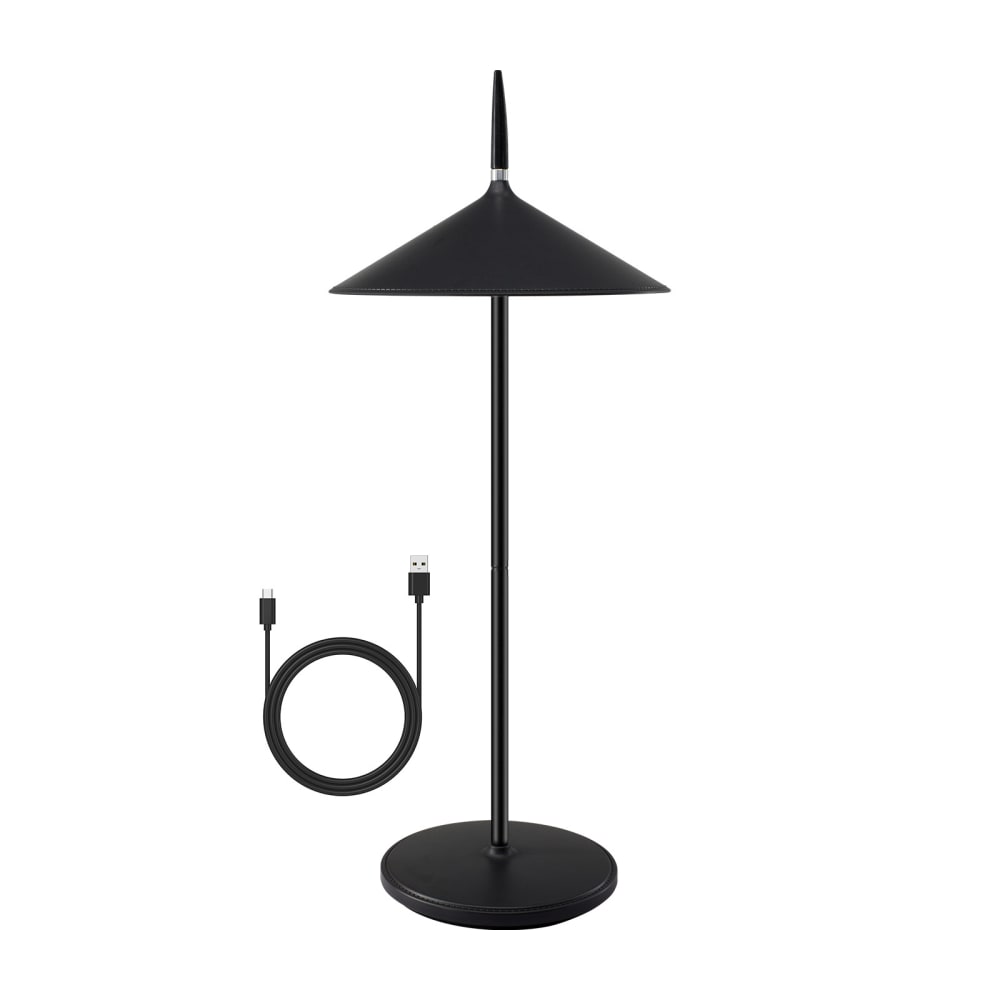 Lampe de table noir 15.4x15.4x37.6cm led
