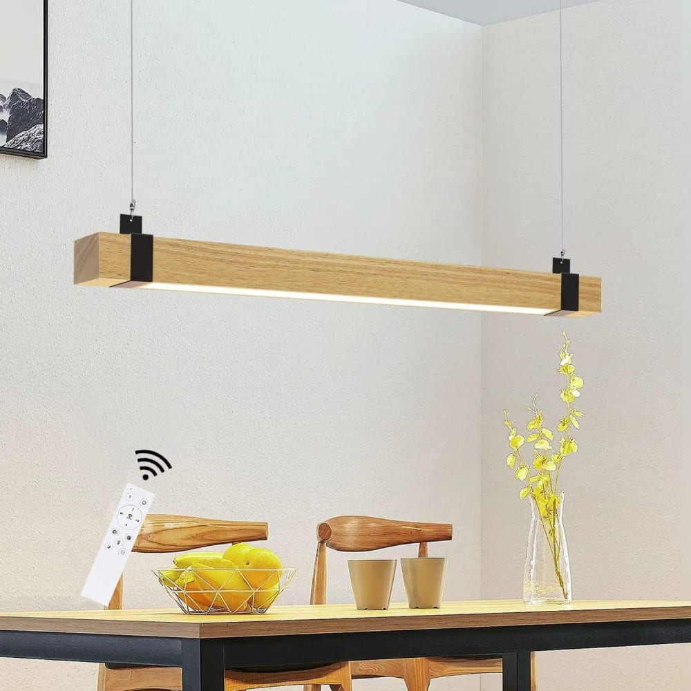 Suspension marron 100x6x9.5cm led 19W — vue 3