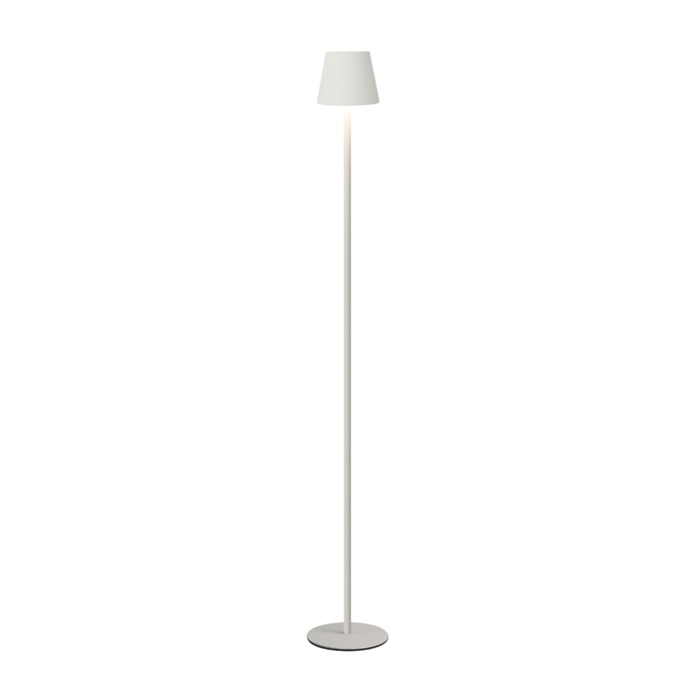 Lampadaire en fer blanc 11x11x125cm led