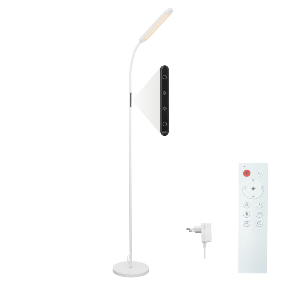 ZMH Stehlampe Eisen 23x22.8x137cm weiß LED style modern - Stahl