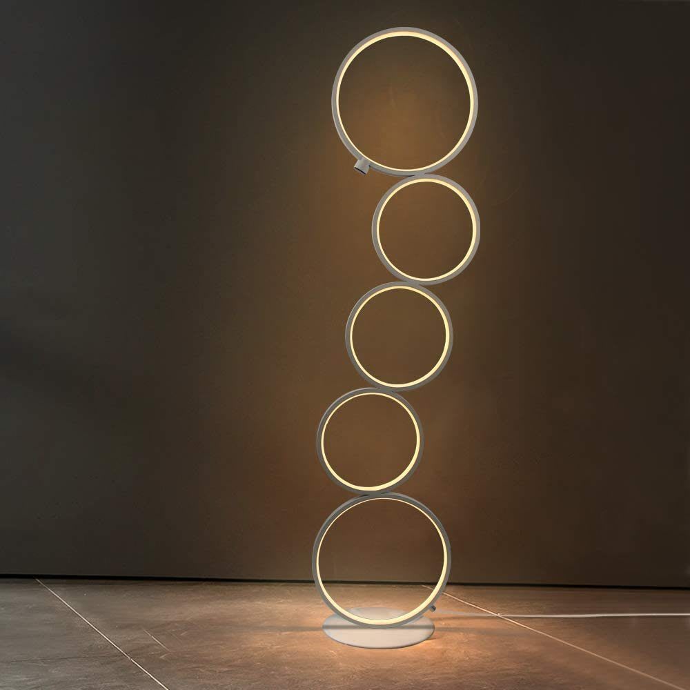 Stehlampe Eisen,Aluminium 26x20x110cm weiß LED - Maisons Du Monde