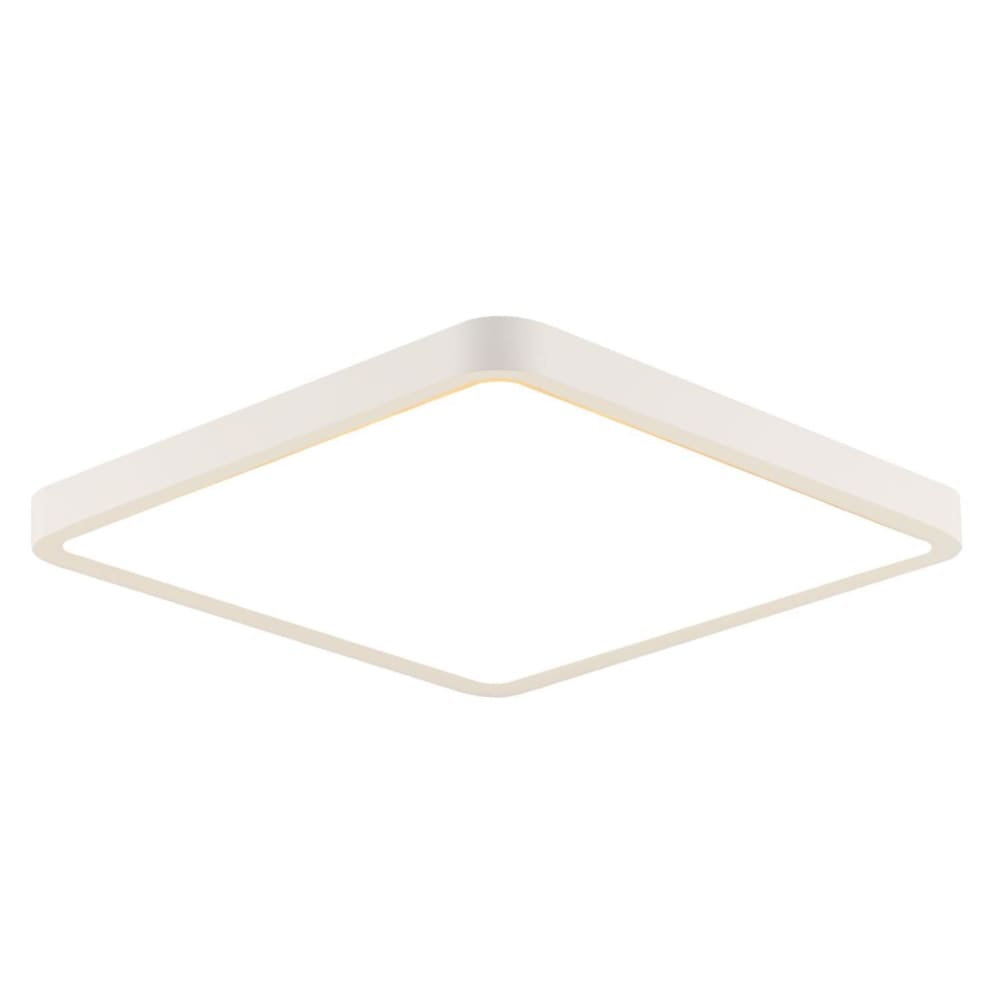 Plafonnier en plastique blanc 23x23x2.4cm led 3000k 18w