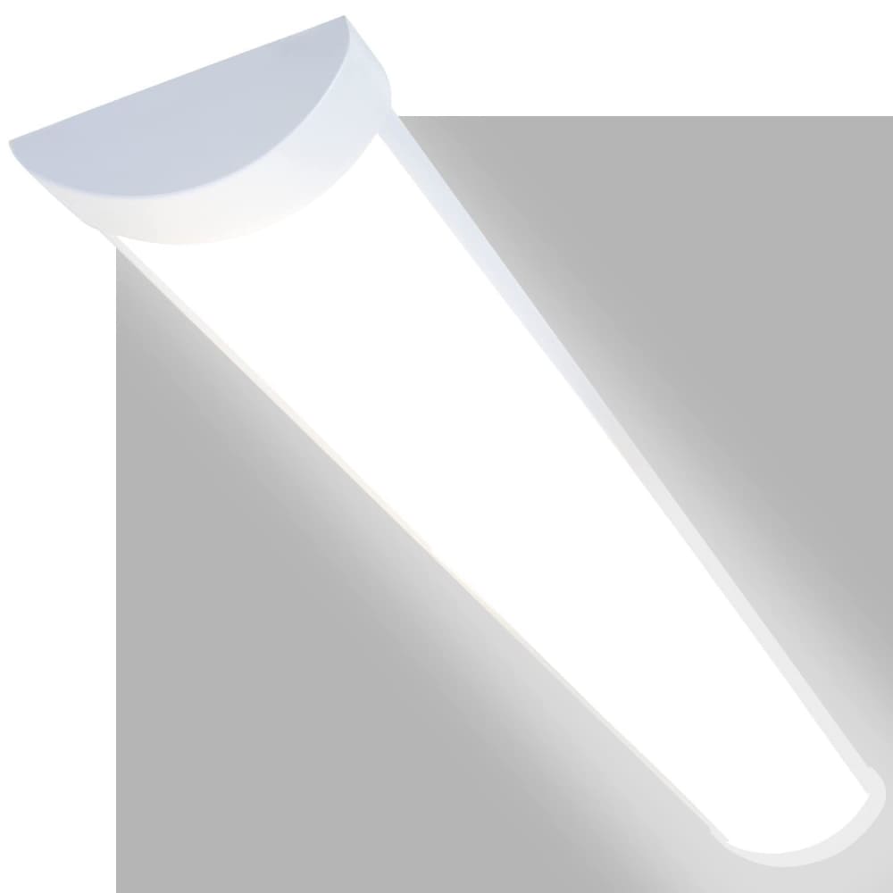 Plafonnier en pvc blanc 120x5.7x2.6cm led 4000k 36w — vue 3