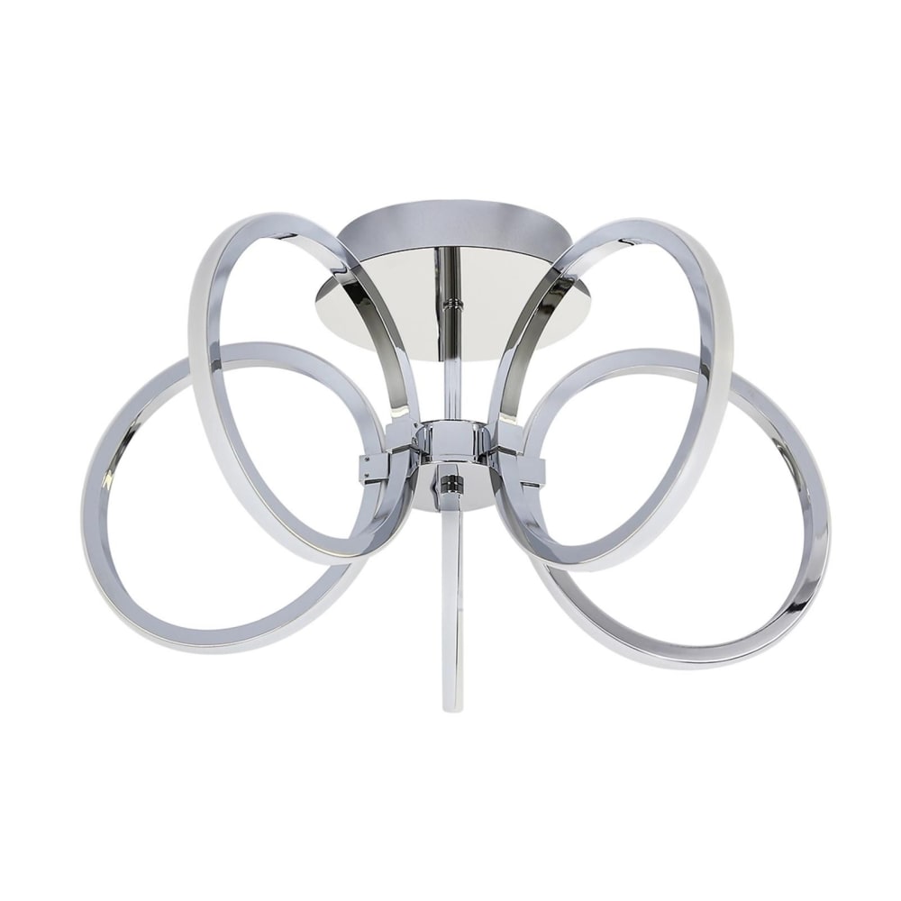 Plafonnier en aluminium argenté 47x47x26cm led 3000k 37w — vue 4