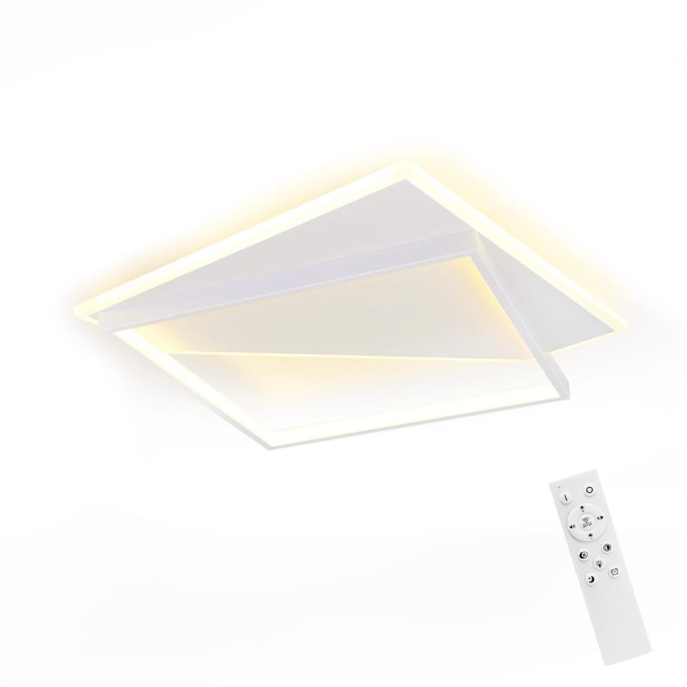 Plafonnier en acrylique blanc 35x35x5.5cm led intensité variable 40w