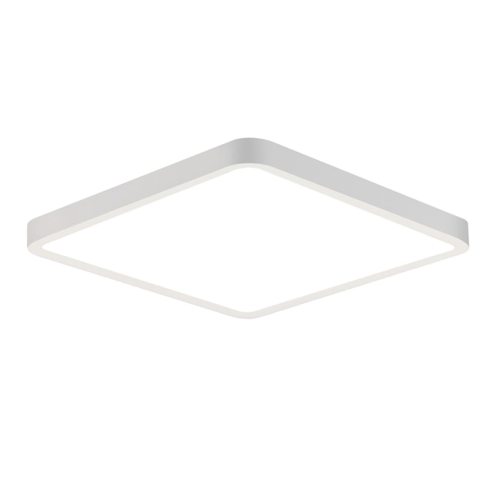 Plafonnier en plastique blanc 23x23x2.4cm led 6000k 18w