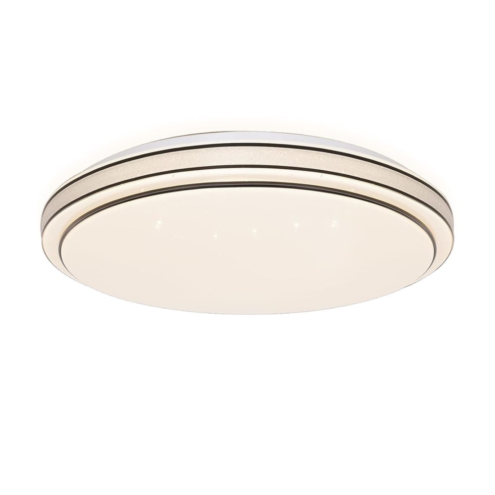 Plafonnier en plastique blanc 27x27x6cm led 3000k 12w