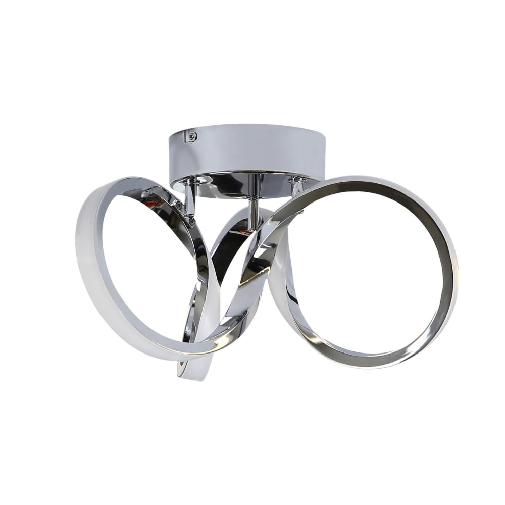 ZMH Deckenleuchte Aluminium 31x26x20cm Silber LED 3000K 19W style modern Silber Aluminium