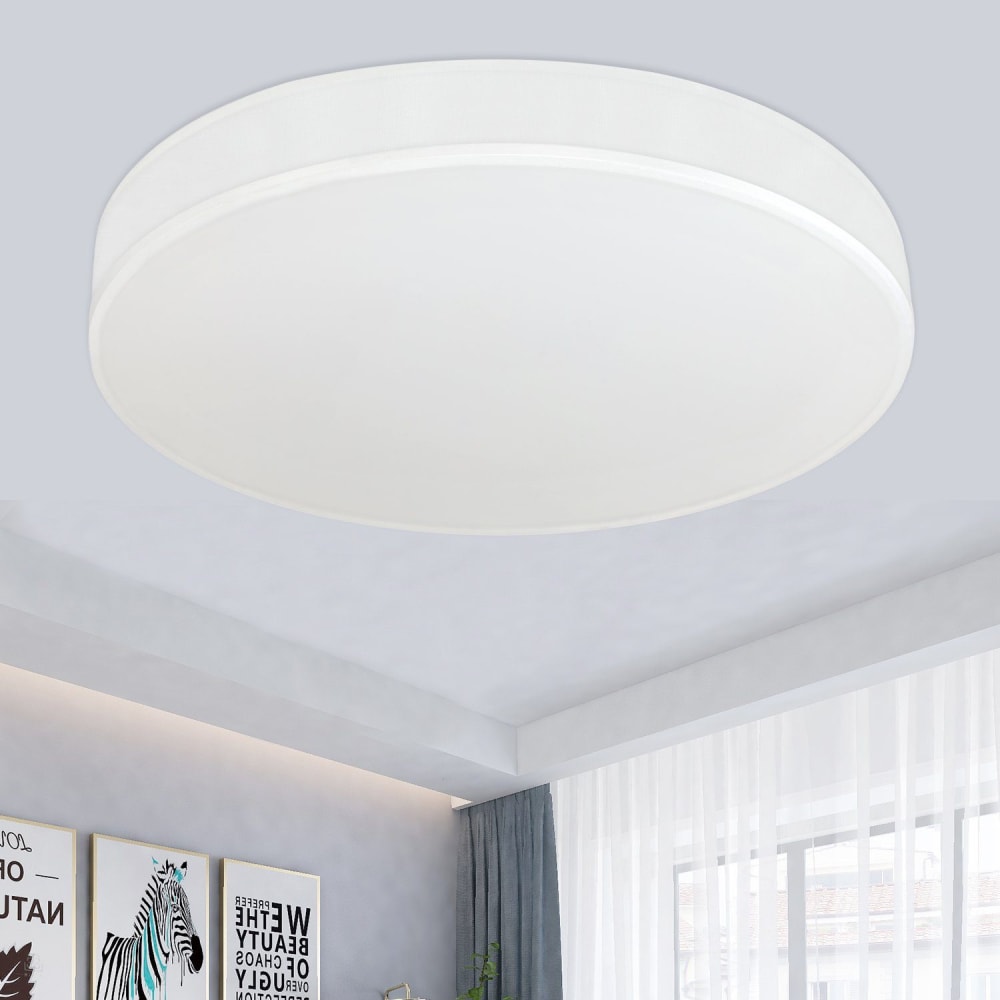 Deckenleuchte Eisen 30x30x5cm Weiß LED 3000K 12W - Maisons Du