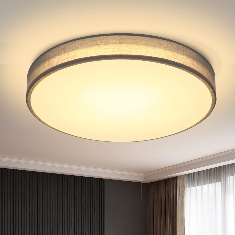 Plafonnier en fer vert 30x30x5cm led 3000k 12w — vue 3