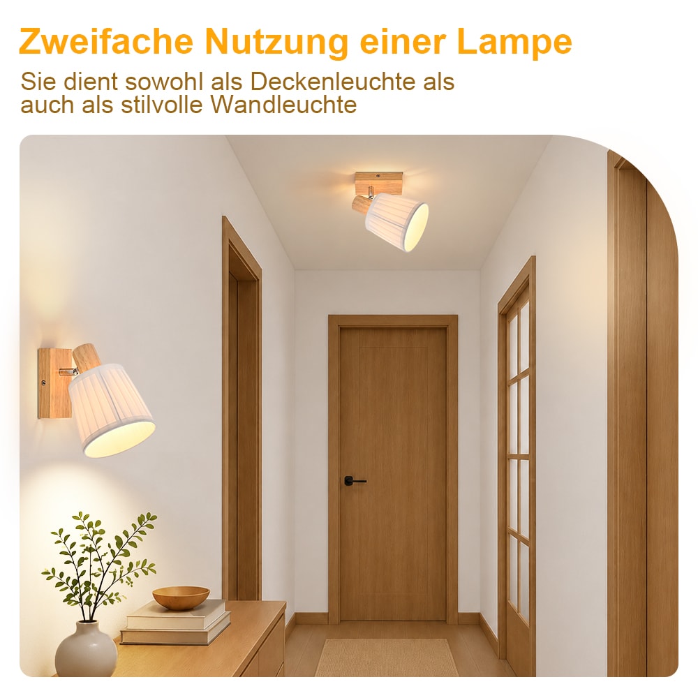 Spot de plafond marron 20x13x16cm e14 — vue 4