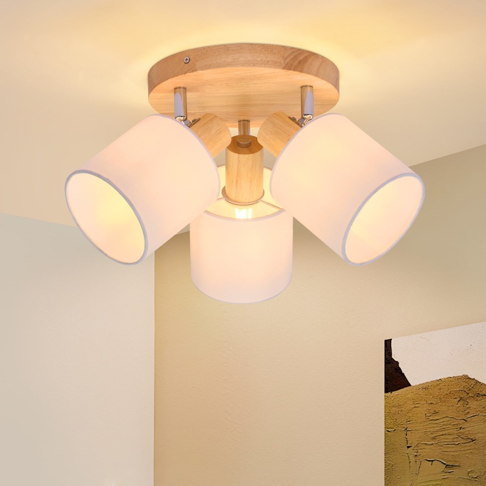 Spot de plafond blanc 20x14.5x11cm e14 — vue 3