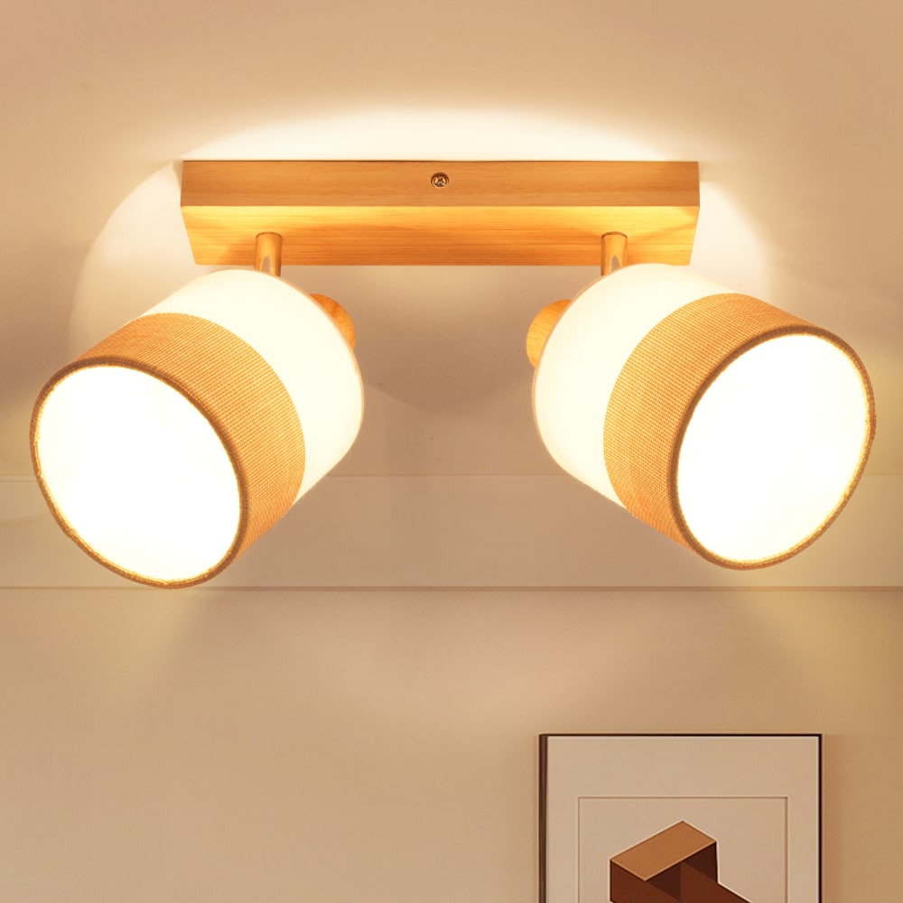 Spot de plafond marron 28x16x13cm e14 — vue 3