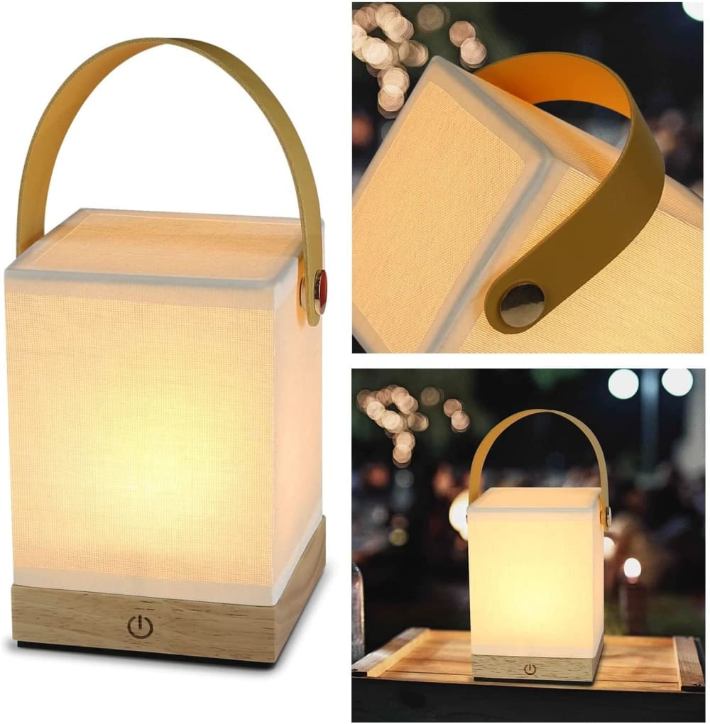 Lampe de table marron 10x10x14.4cm — vue 3