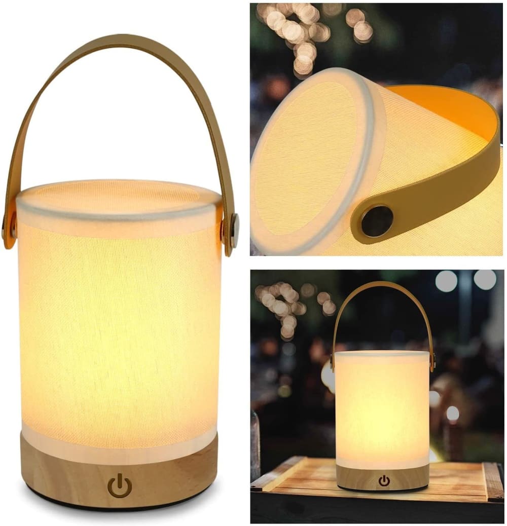 Lampe de table marron 10x10x14.3cm — vue 3