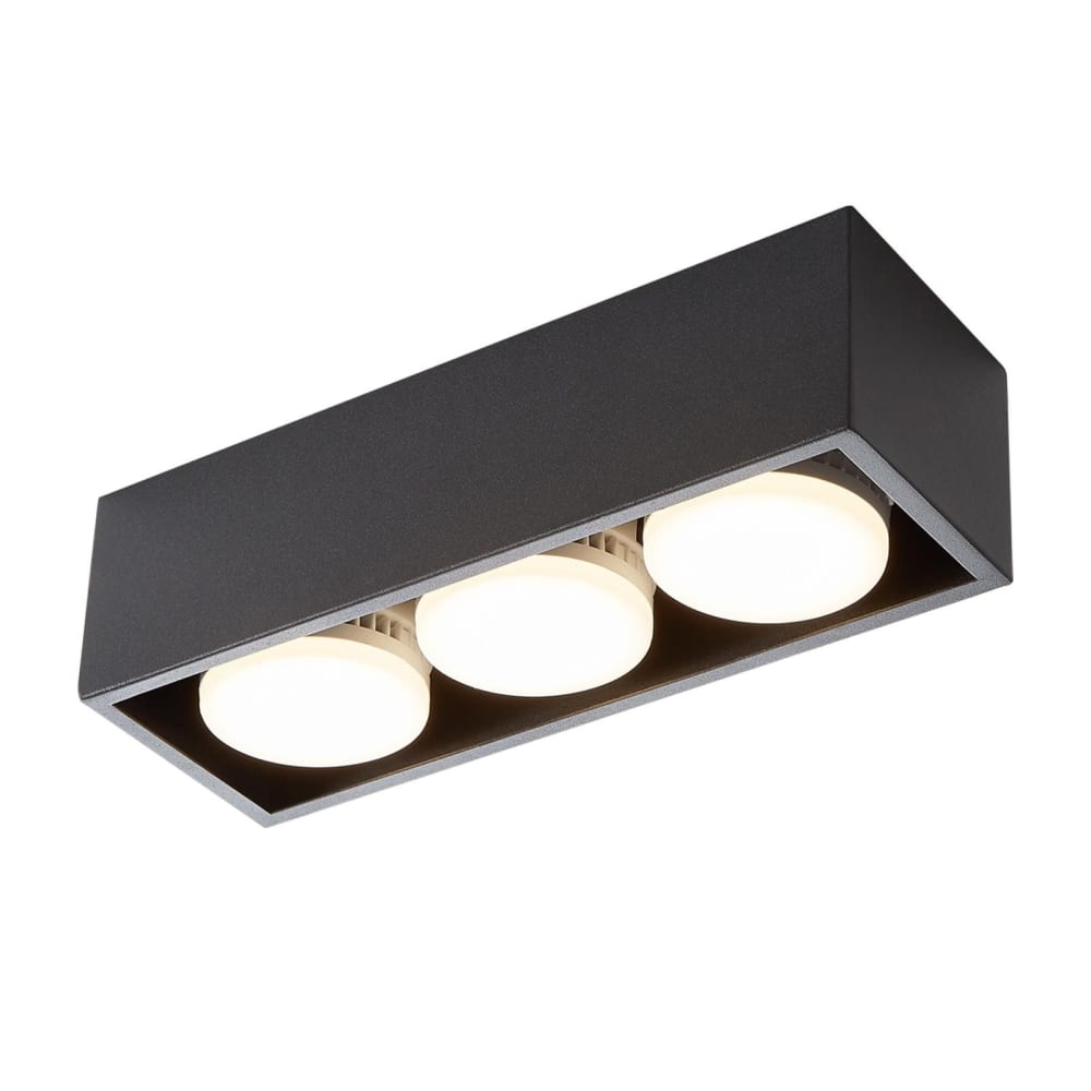 Spot de plafond en fer noir 30x10x8cm