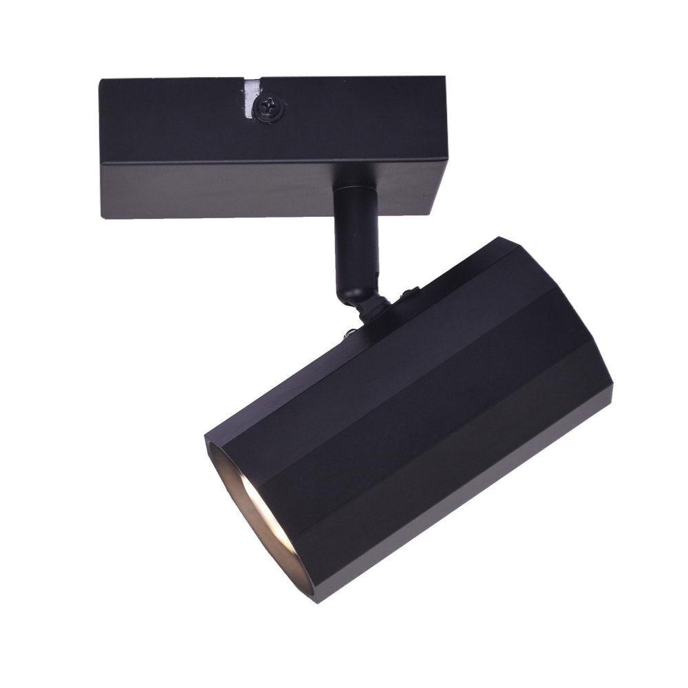 Spot de plafond en fer noir 11.5x6x12.5cm gu10
