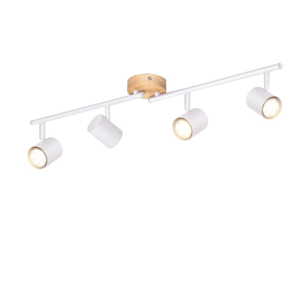 Spot de plafond en fer blanc 72.5x9x14.5cm gu10