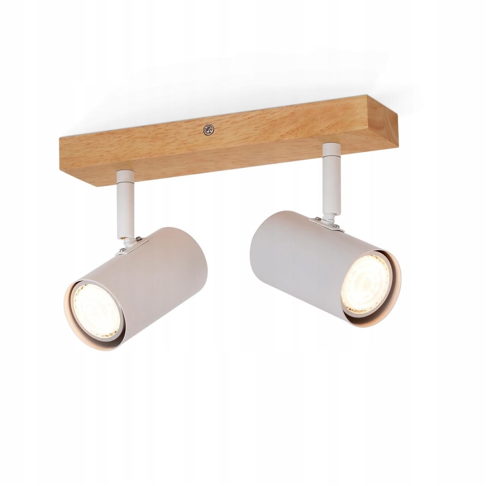 Spot de plafond en fer blanc 25x16.5x5.5cm gu10