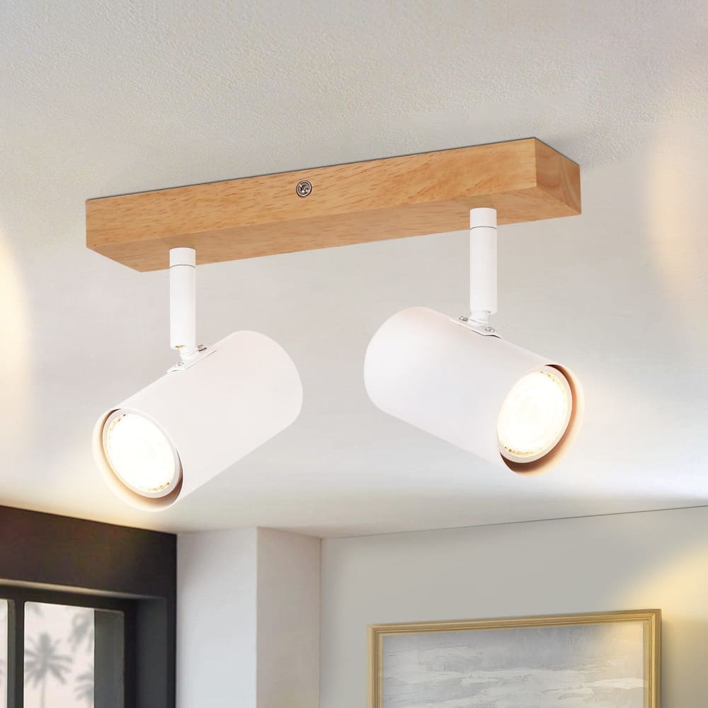 Spot de plafond en fer blanc 25x16.5x5.5cm gu10 — vue 3
