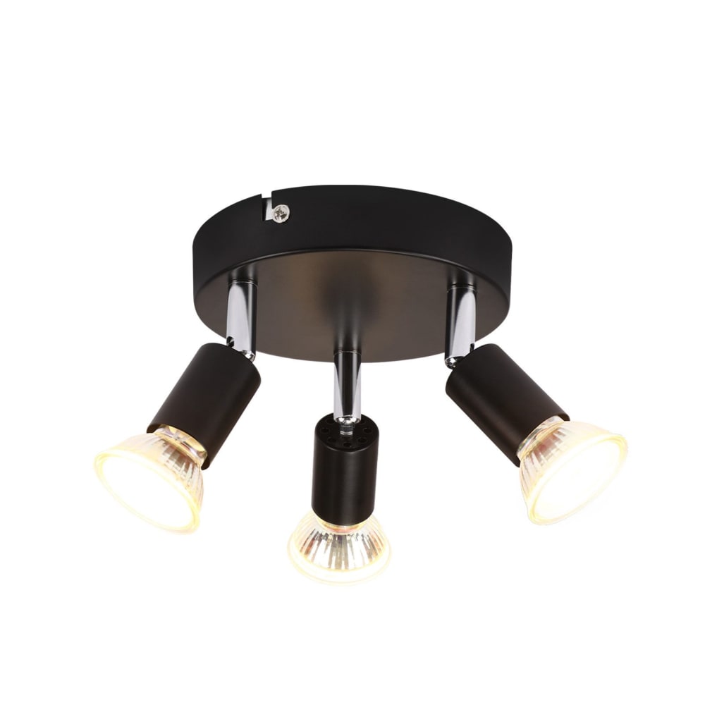 Spot de plafond en fer noir 15x15x10cm gu10