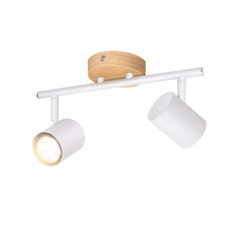 Spot de plafond en fer blanc 31x9x14.5cm gu10