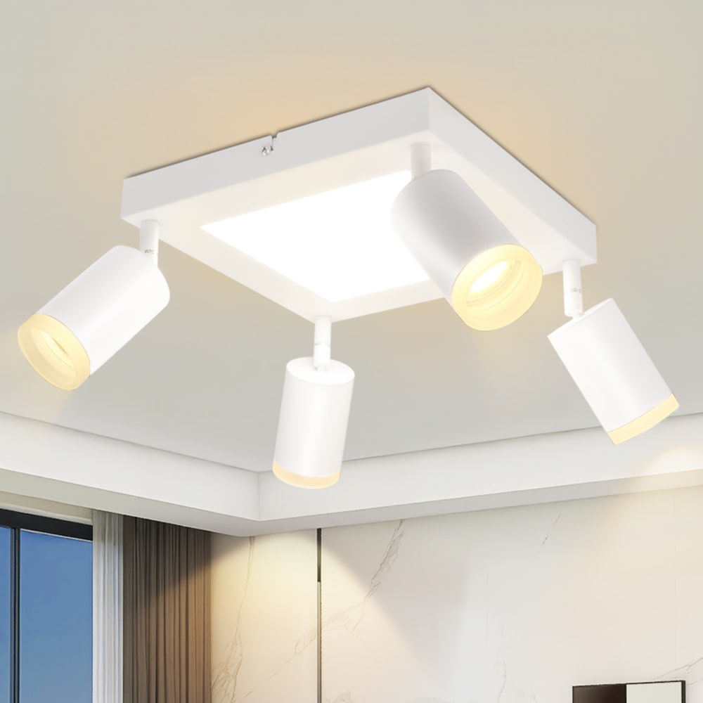 Deckenstrahler Eisen 25x8x16.9cm Weiß GU10 - Maisons Du Monde