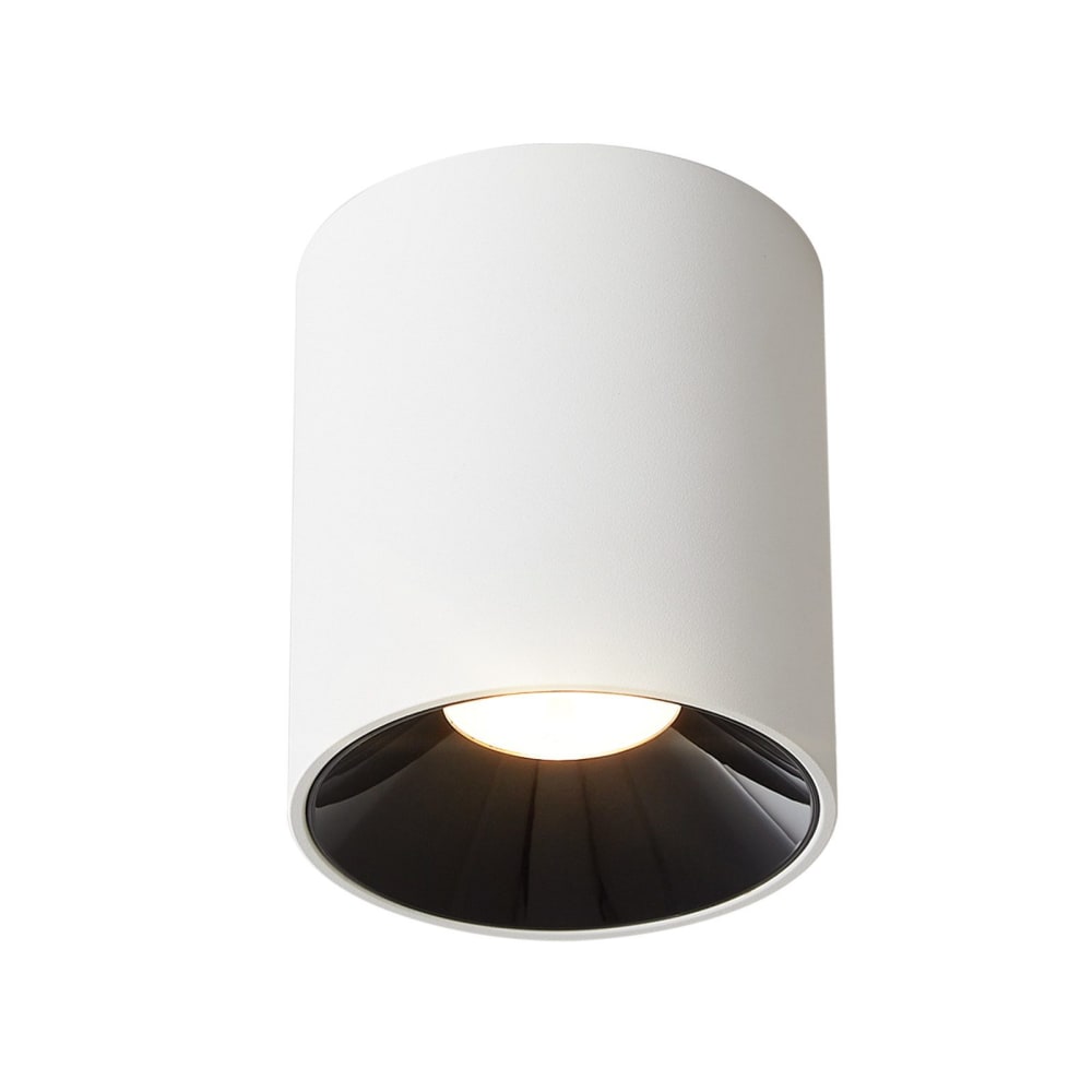 Spot de plafond en aluminium blanc 5.5x5.5x7cm