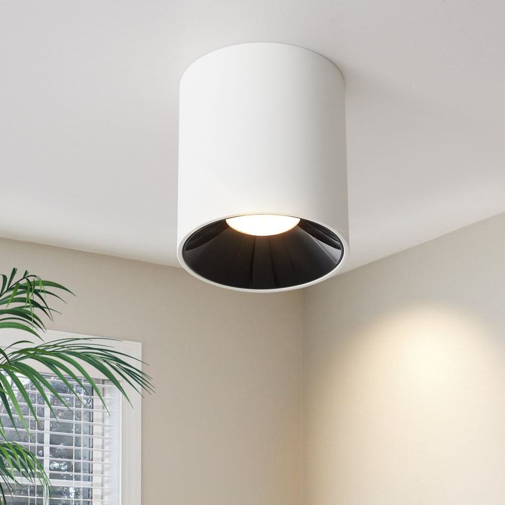 Spot de plafond en aluminium blanc 5.5x5.5x7cm — vue 3