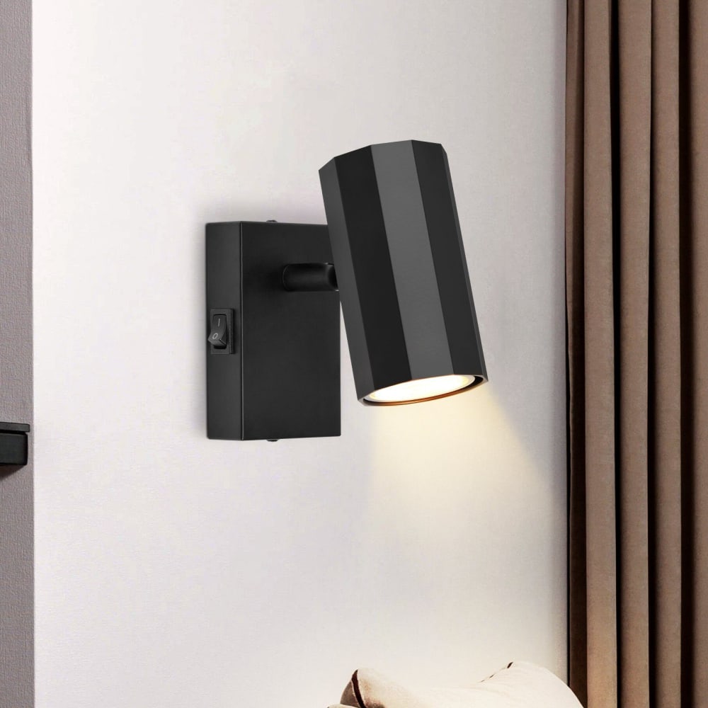 Spot de plafond en fer noir 10x10.5x5.9cm gu10 — vue 3