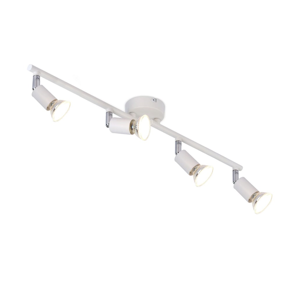 Spot de plafond en fer blanc 60x8x13.5cm gu10