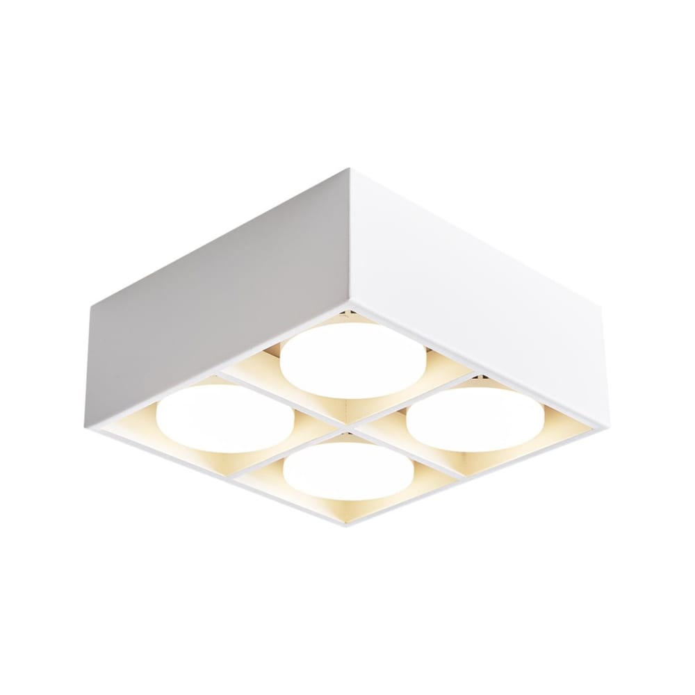 Spot de plafond en fer blanc 20x20x9cm