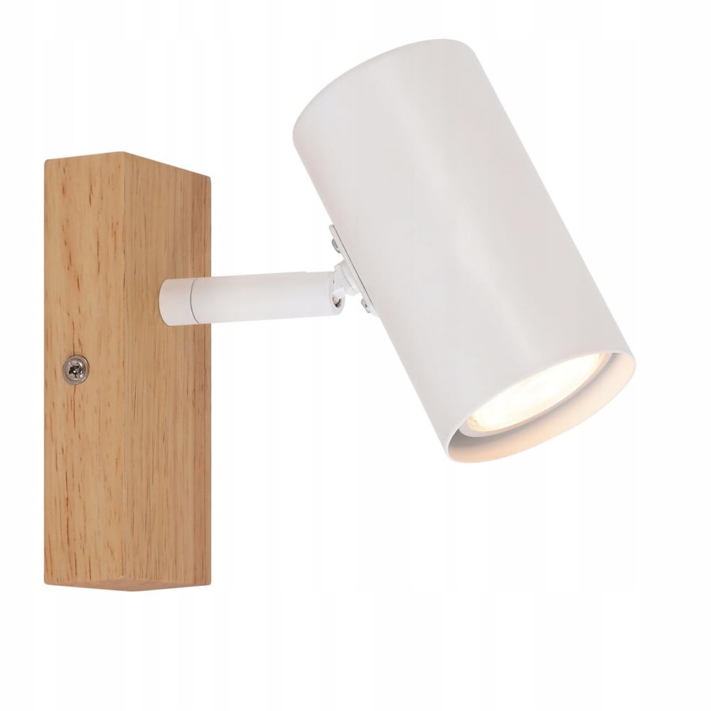 Spot de plafond en fer blanc 12.5x16.5x5.5cm gu10