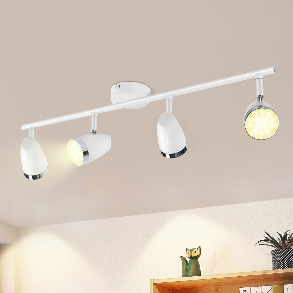 Spot de plafond en fer blanc 60x8x15.5cm — vue 3