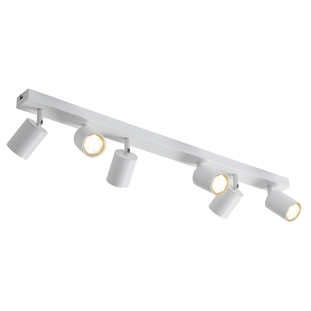 Spot de plafond en fer blanc 76.5x5.5x13.7cm gu10