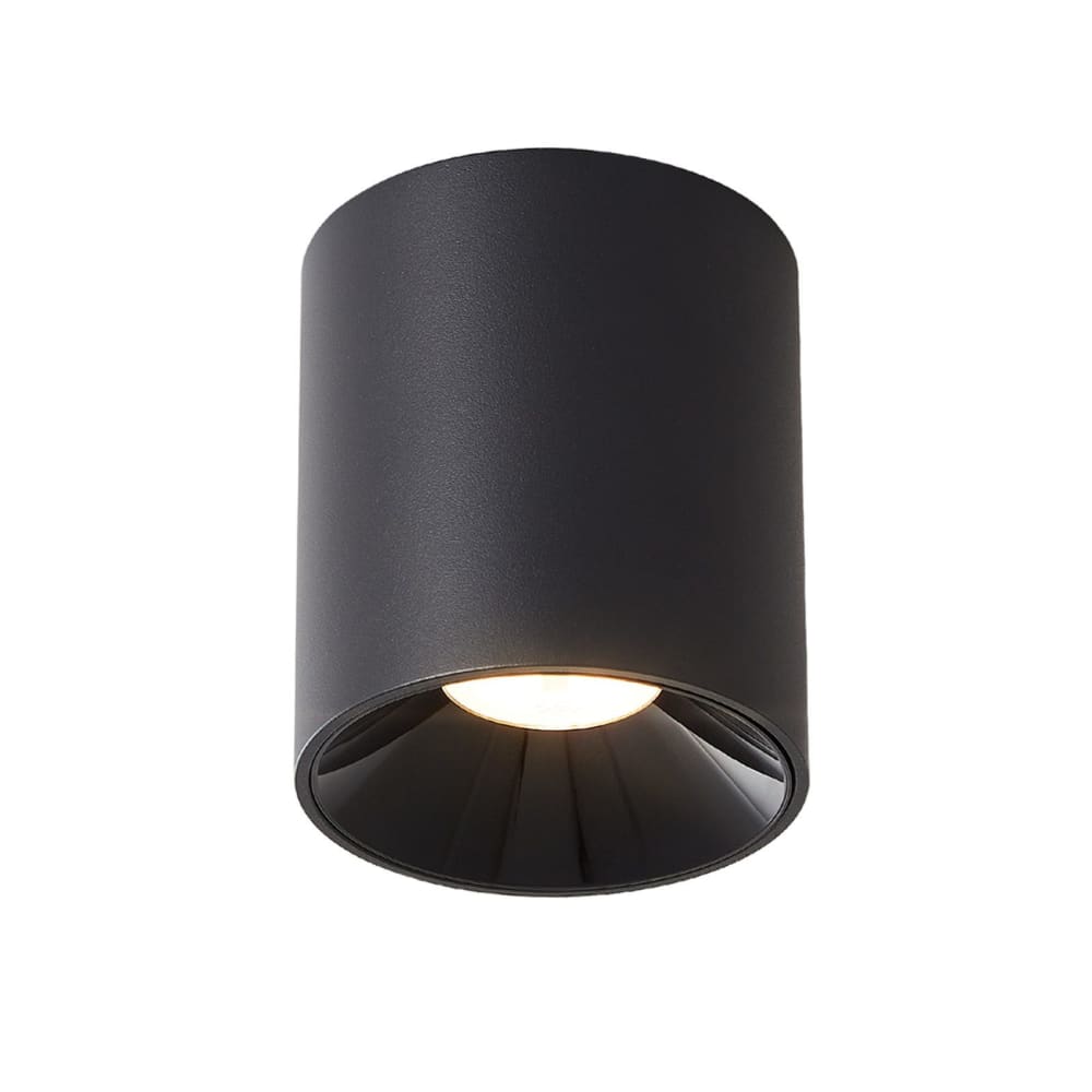 Spot de plafond en aluminium noir 5.5x5.5x7cm