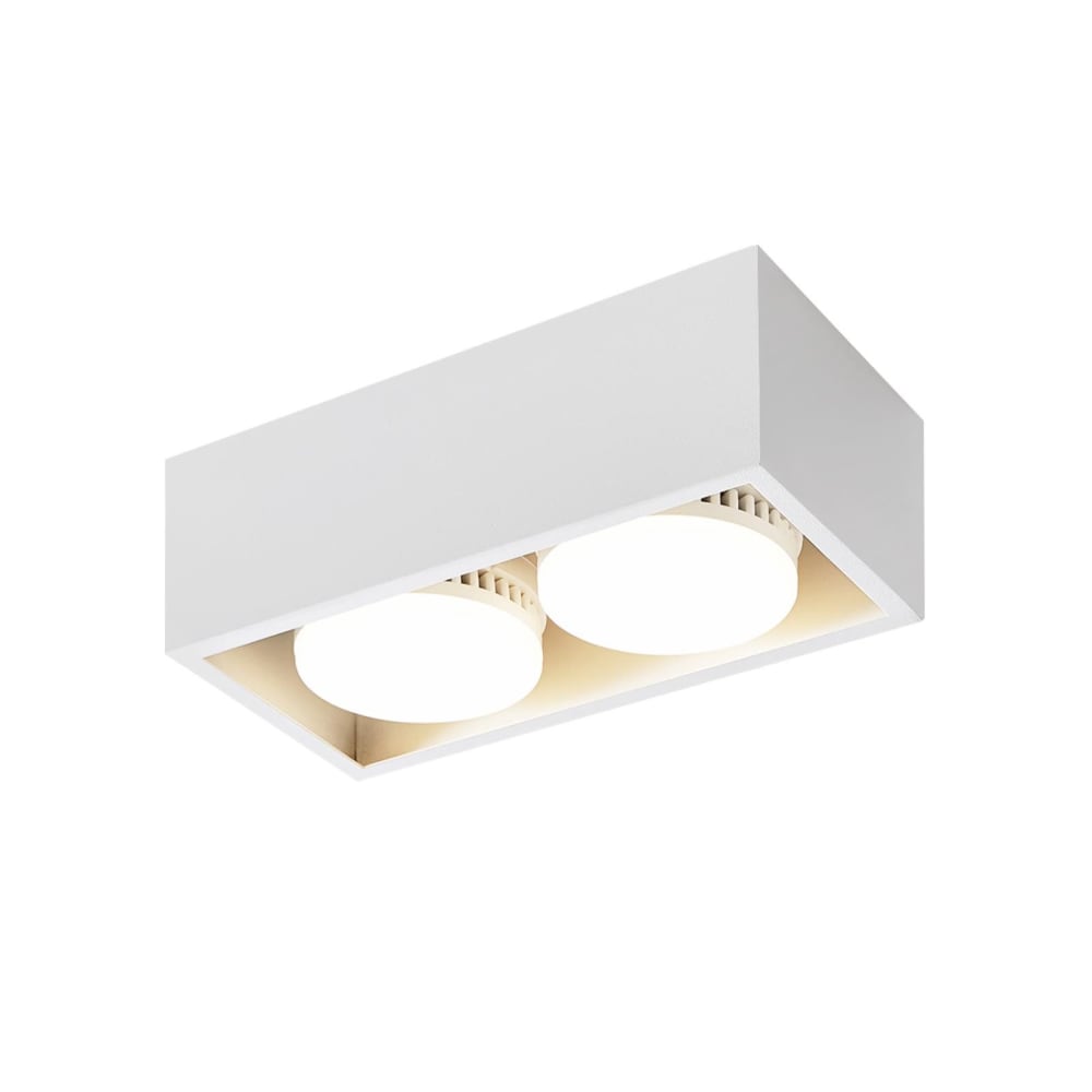 Spot de plafond en fer blanc 20x10x8cm