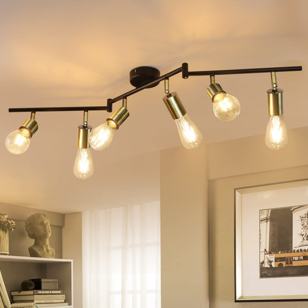 Spot de plafond en fer doré 92.5x15.5x18.5cm e27 — vue 3