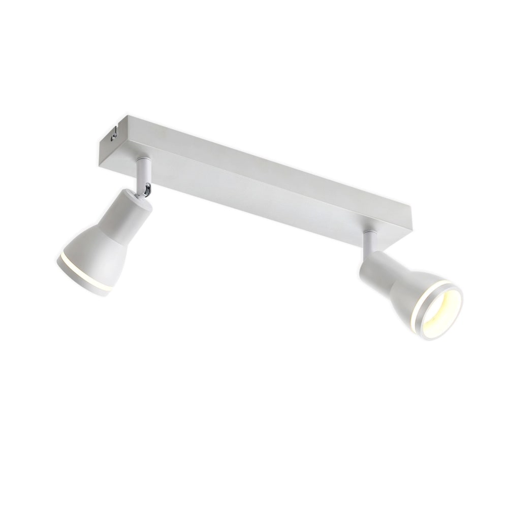 Spot de plafond en fer blanc 30x5x15.7cm gu10